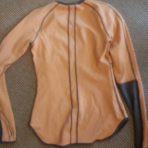 Lululemon reversible grey and orange long sleeve
